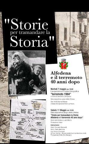"Storie per tramandare la Storia"   Alfedena e il terremoto: 40 anni dopo