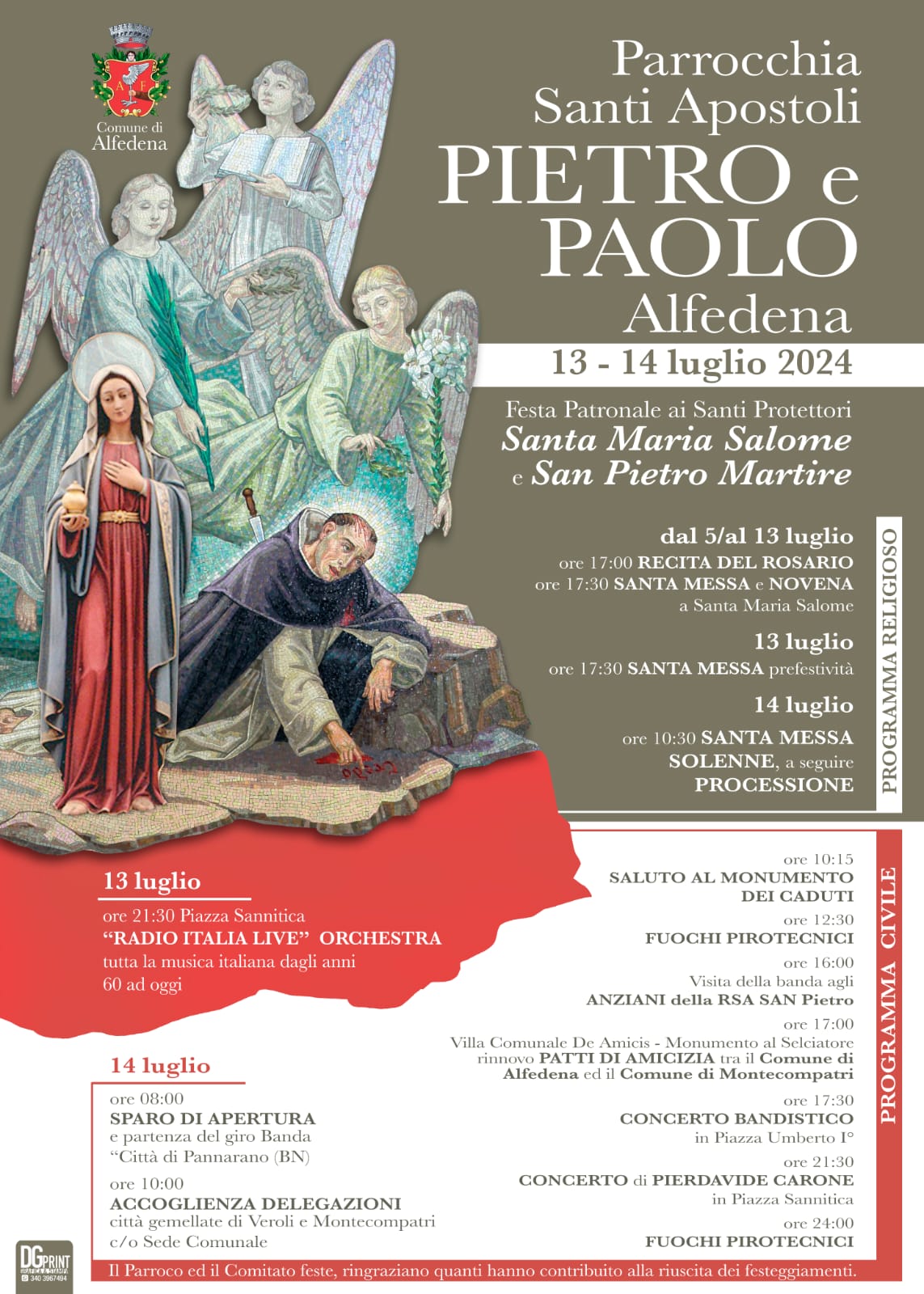 Festa Santa Maria Salome e San Pietro Martire 